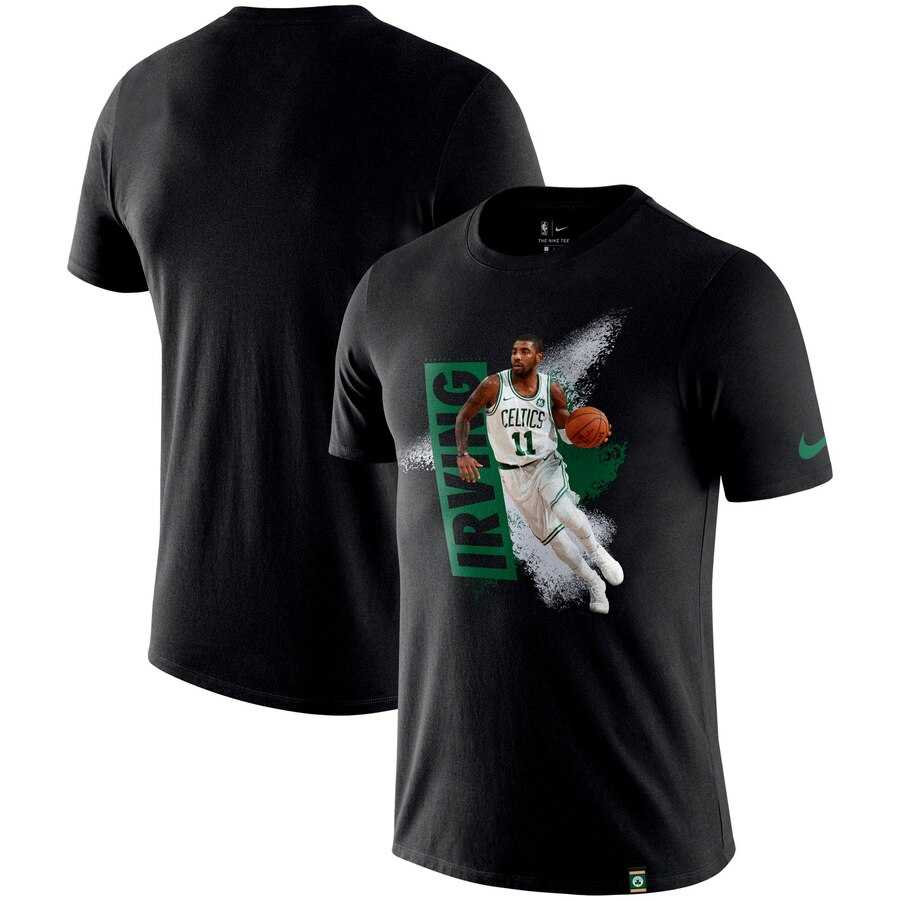 Boston Celtics Kyrie Irving Nike Mezzo Player Performance T-Shirt Black,We sell and wholesale Boston Celtics Kyrie Irving Nike Mezzo Player Performance T-Shirt Black on line form chian!